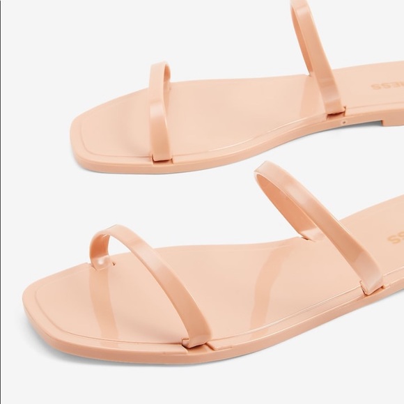 Express Jelly Slide Double Band Sandals - Picture 2 of 6